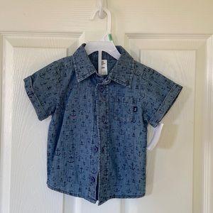 NWT Collared Button-Up with Anchors (18 months)
